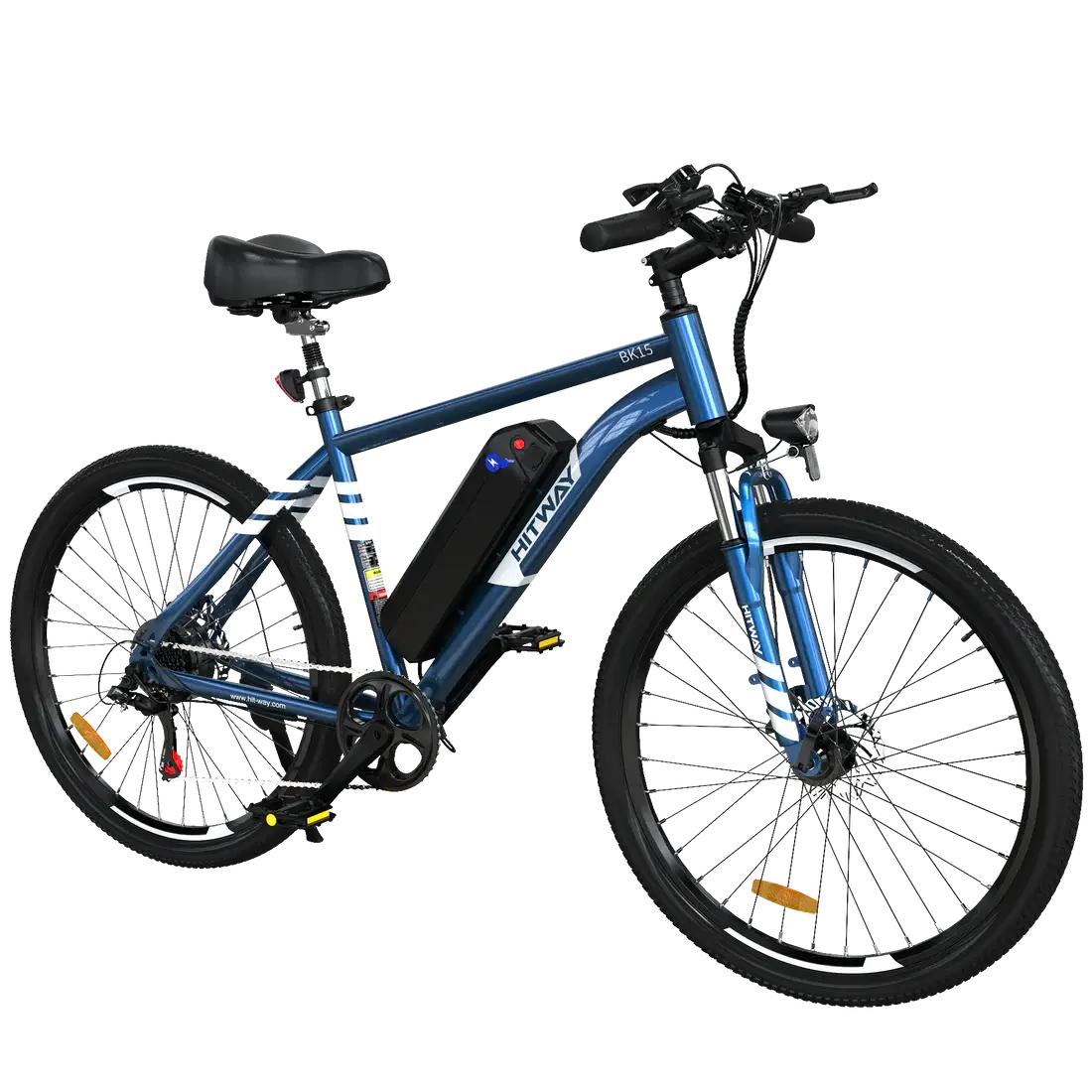 LavishApe Hitway BK15 E-Bike in Blau, Seitenansicht