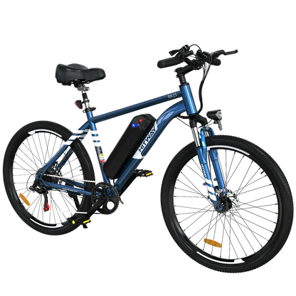 LavishApe Hitway BK15 E-Bike in Blau, Seitenansicht