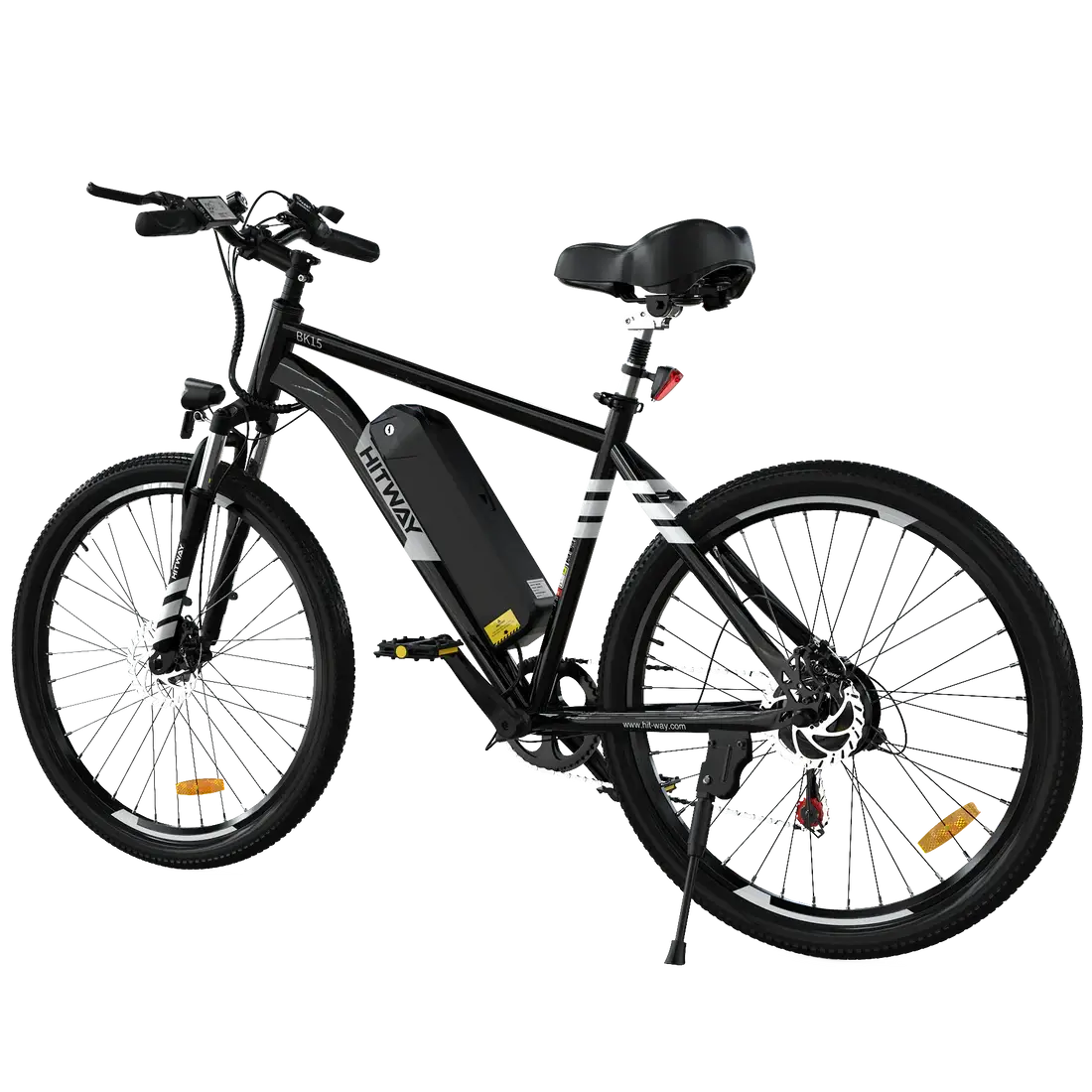 LavishApe Hitway BK15 E-Bike in Schwarz, Seitenansicht