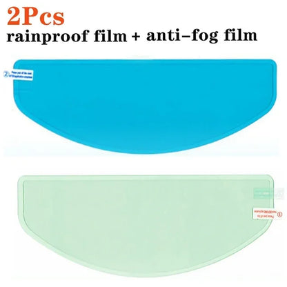 Universal Motorcycle Helmet Anti-Fog Film and Rainproof Film Durable Nano Coating Sticker Film Helmet Accessories