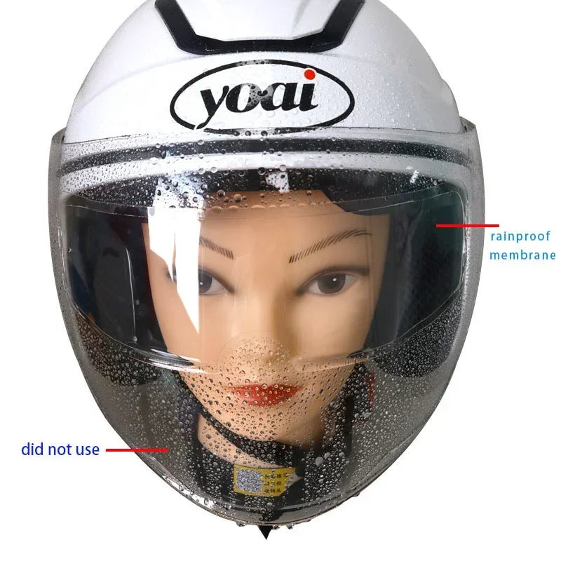 Universal Motorcycle Helmet Anti-Fog Film and Rainproof Film Durable Nano Coating Sticker Film Helmet Accessories