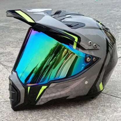 DOT Classic Motocross Atv Mtb with Lens Motorcycle Downhill Helmet Fuera De La Carretera Casco