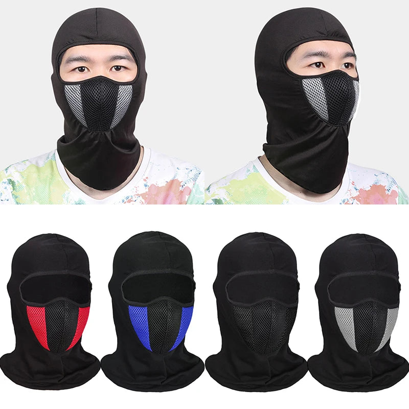 Breathable Balaclava Motorcycle Full Face Masks Skullies Cap Hat Motocross Motorbike Helmet Moto Riding Neck Face Hood Moto Mask