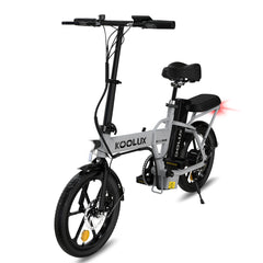 KOOLUX BK5S Folding E-Bike, 16" x 3.0 Tires, 250W Motor