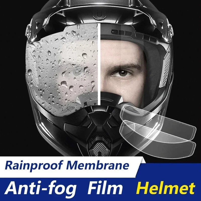 Universal Motorcycle Helmet Anti-Fog Film and Rainproof Film Durable Nano Coating Sticker Film Helmet Accessories