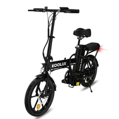 KOOLUX BK5S Folding E-Bike, 16" x 3.0 Tires, 250W Motor