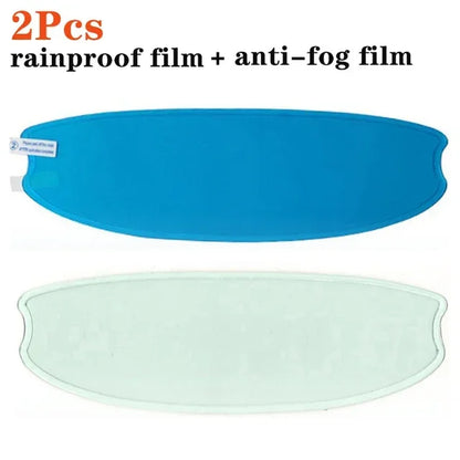 Universal Motorcycle Helmet Anti-Fog Film and Rainproof Film Durable Nano Coating Sticker Film Helmet Accessories