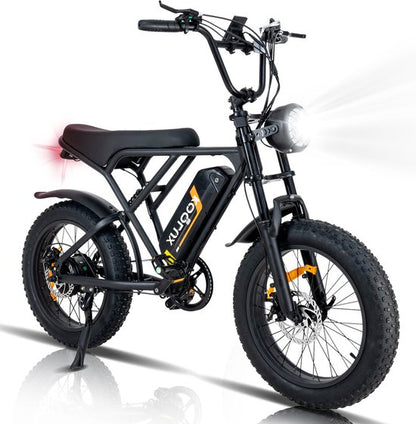 KOOLUX KL-BK29 E-Bike in Schwarz mit LED-Scheinwerfer und leistungsstarkem Motor für Offroad-Abenteuer