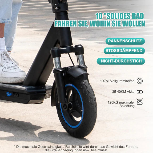 Evercross EV10Z E-Scooter mit 500W Motor, 40 km Reichweite, 10-Zoll-Reifen und Tragetasche