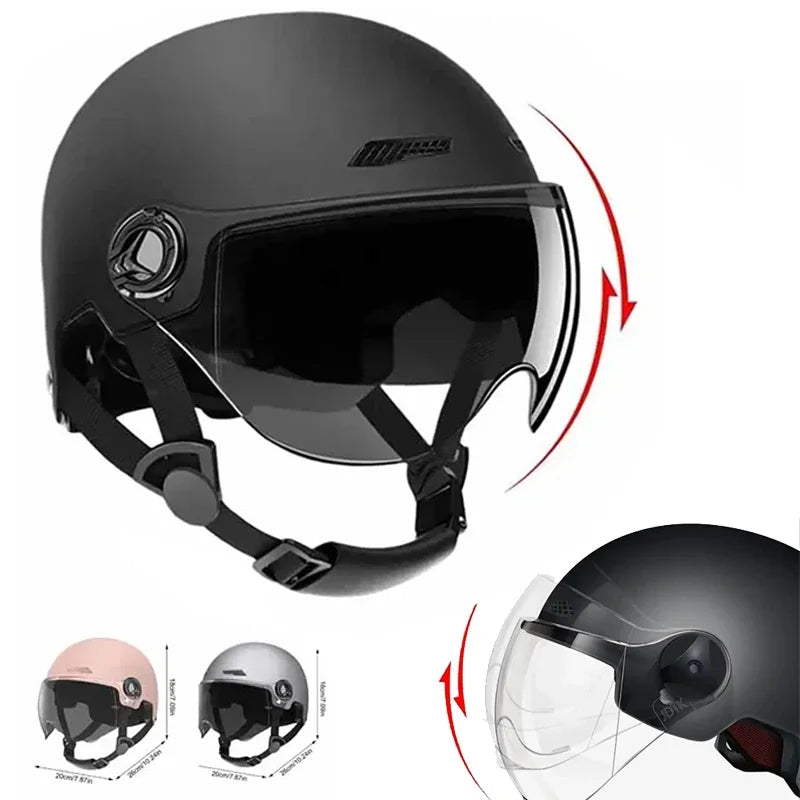 Motorcycle Helmet for Men Women Classic Retro Scooter Half Helmet Ultralight Cycling Helmet MTB Bike Bicycle Motorcycle