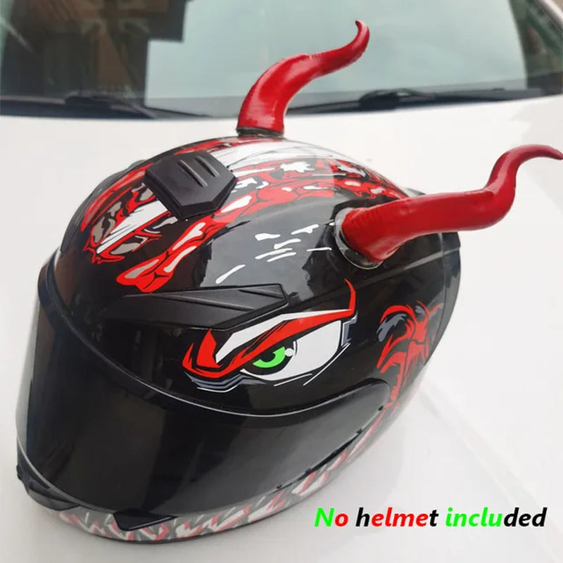 Creative Personality Motorcycle Electric Helmet Decoration Devil'S Horns Motorbike Helmet Accessories Stickers Cosplay Styling