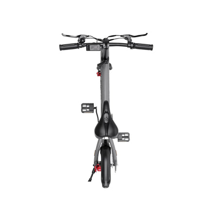 Frontalansicht des EG01 Folding E-Bikes von ELEKGO in Grau.