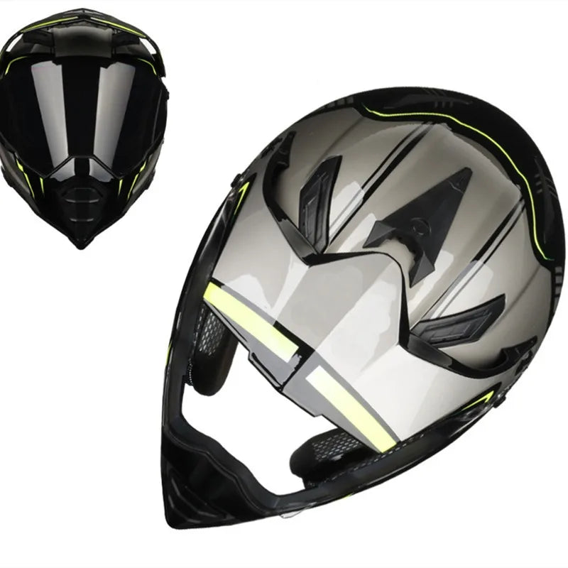 DOT Classic Motocross Atv Mtb with Lens Motorcycle Downhill Helmet Fuera De La Carretera Casco