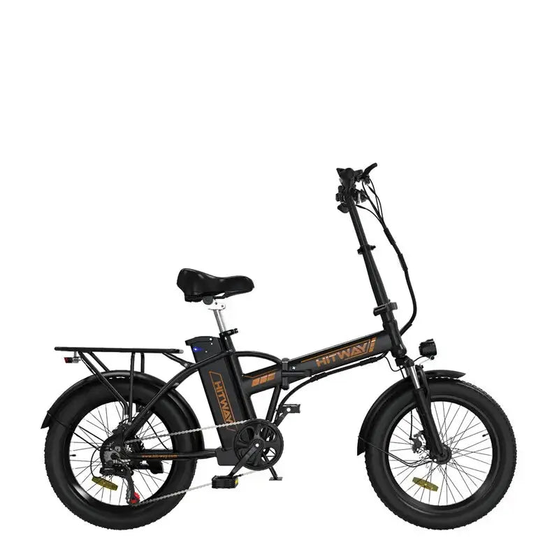 LavishApe HITWAY BK11 Klapprad E-Bike in Schwarz, Seitenansicht, 250W Motor