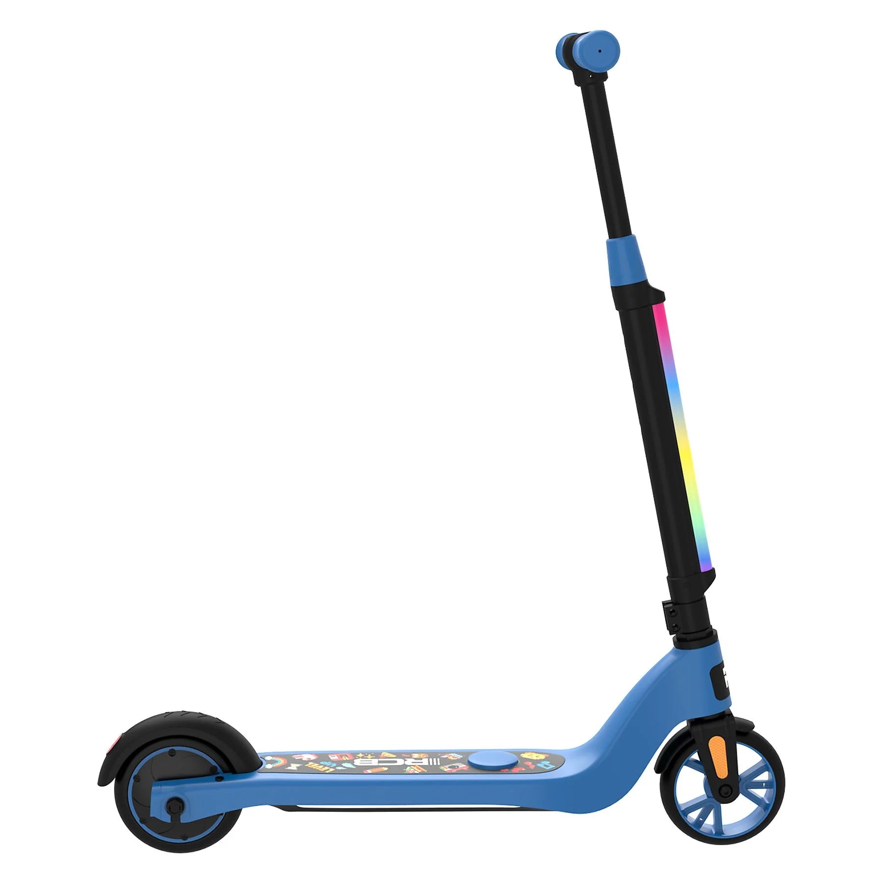 R3X Electric Kid Scooter in Blau, Seitenansicht