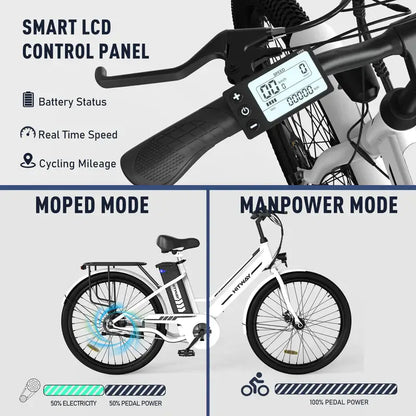 LavishApe HITWAY BK8S City E-Bike LCD-Display, Echtzeitinformationen