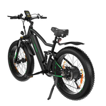 Hitway BK9 E-Bike - 500W Motor, 48V 15Ah, 26" x 4.0" Fat Tire - All-Terrain Mountain E-Bike