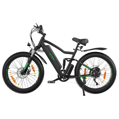 Hitway BK9 E-Bike - 500W Motor, 48V 15Ah, 26" x 4.0" Fat Tire - All-Terrain Mountain E-Bike