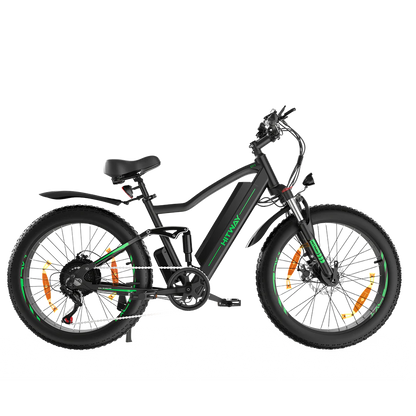 Hitway BK9 E-Bike - 500W Motor, 48V 15Ah, 26" x 4.0" Fat Tire - All-Terrain Mountain E-Bike