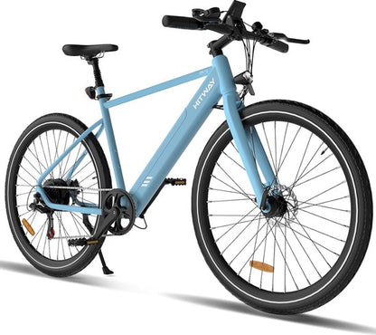 HITWAY BK19 E-Bike in Blau mit Aluminiumrahmen und Scheibenbremsen