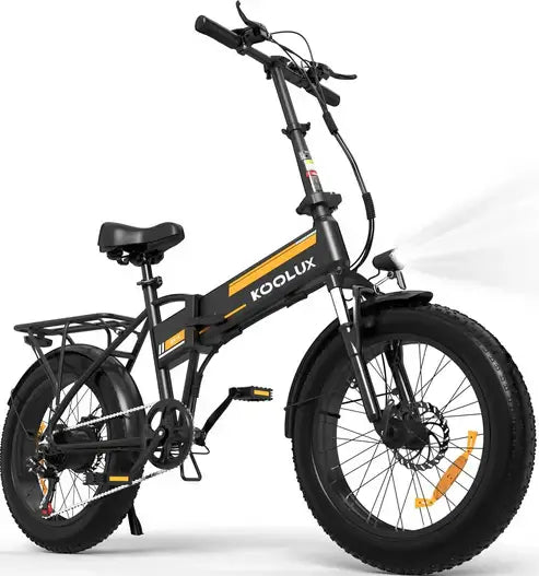  LavishApe KOOLUX KL-BK10 Klapprad E-Bike in Schwarz, 250W Motor, 20 Zoll Fat Tires