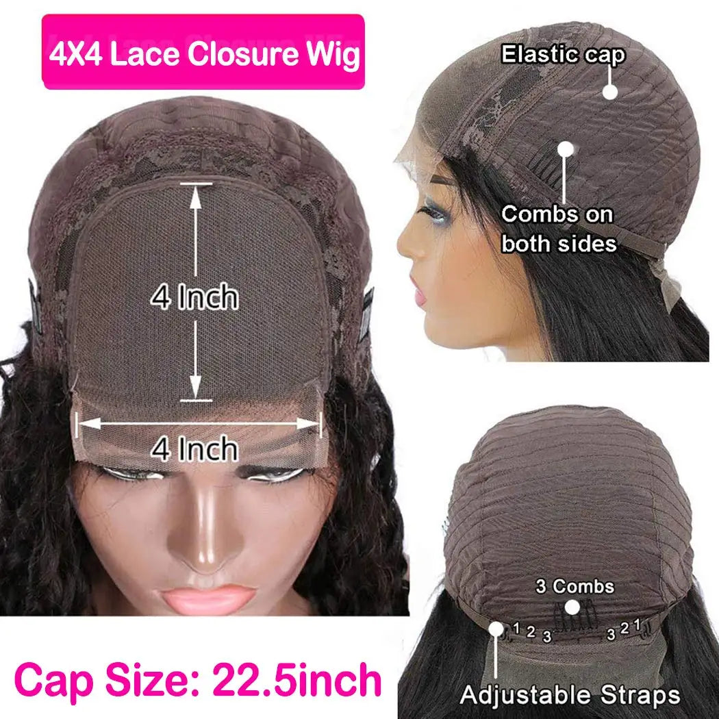 Glamouröse Lockige Echthaar-Bob-Perücke mit Transparentem Lace Front für Schwarze Frauen #1B