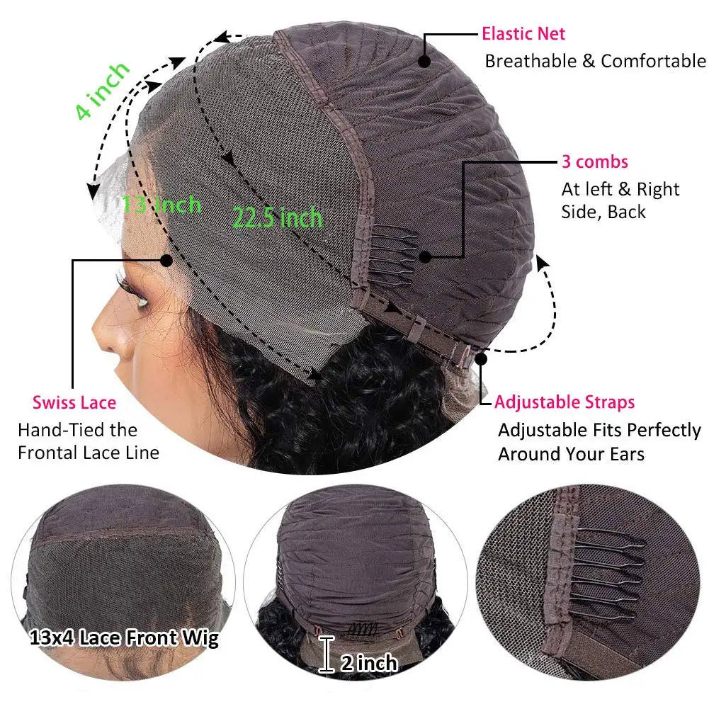 Verwandeln Sie Ihr Aussehen mit dem Xbeauty Loose Wave Lace Front Echthaarperücke 13x4 HD Transparent 180% Dichte in Loose Deep Wave Human Hair Pre Plucked mit Baby Hair