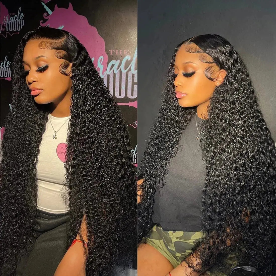 "Meerwasser-Wave Lace Front Perücken Echthaar 13x4 HD Lace Frontal Perücken für Frauen Echthaar 180% Dichte Nass und Wellige Echthaarperücken"