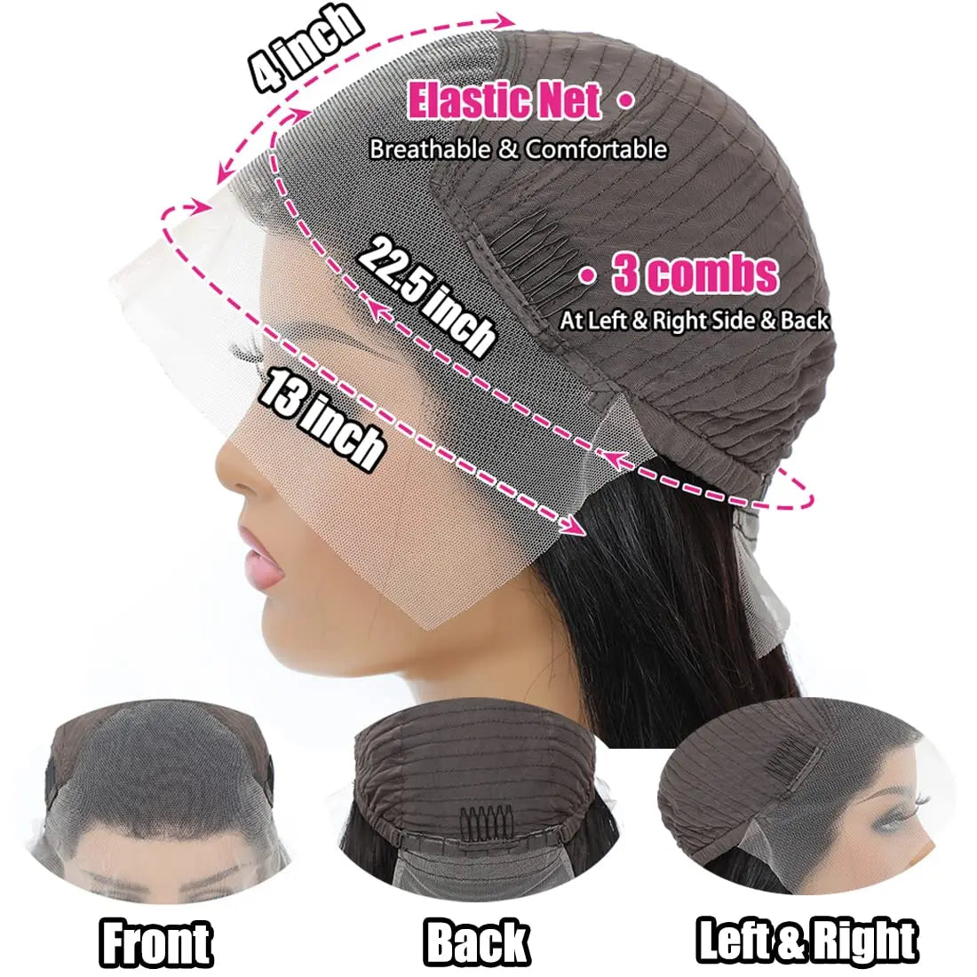 "Meerwasser-Wave Lace Front Perücken Echthaar 13x4 HD Lace Frontal Perücken für Frauen Echthaar 180% Dichte Nass und Wellige Echthaarperücken"