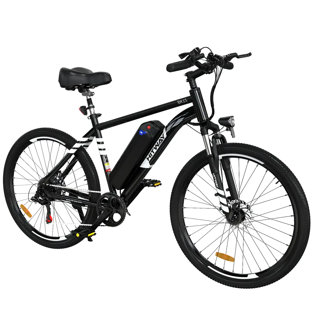 LavishApe Hitway BK15 E-Bike in Schwarz, Seitenansicht