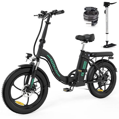 LavishApe KOOLUX KL-BK6S Faltbares E-Bike mit Zubehör.