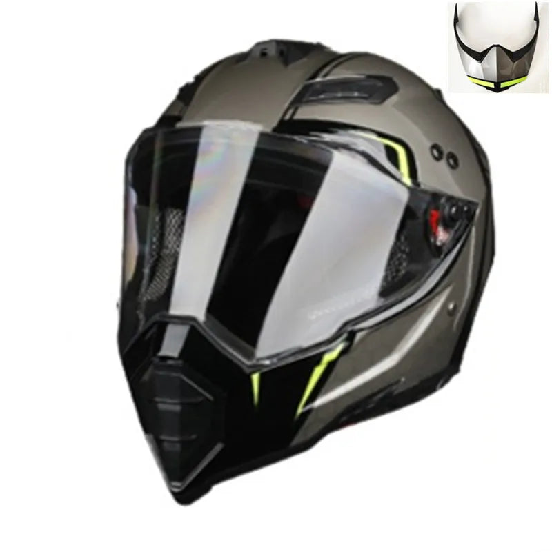 DOT Classic Motocross Atv Mtb with Lens Motorcycle Downhill Helmet Fuera De La Carretera Casco