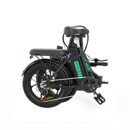 LavishApe HITWAY BK6S Klappbares E-Bike, zusammengeklappt zur einfachen Lagerung.