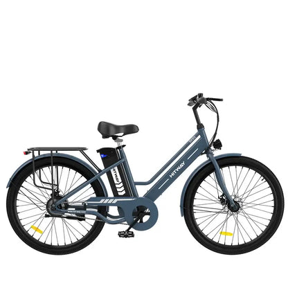 LavishApe HITWAY BK8S City E-Bike in Blau, Seitenansicht, 250W Motor, 26 Zoll Räder