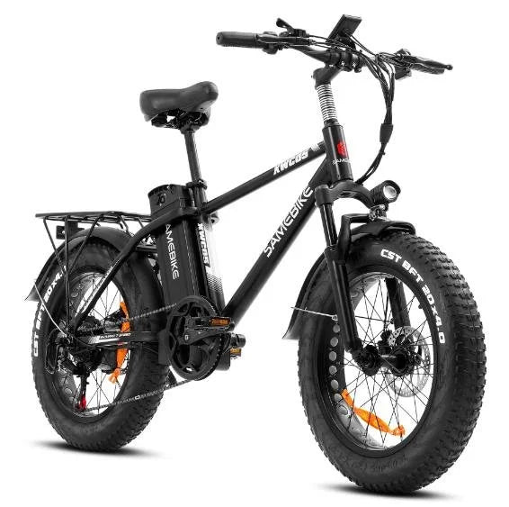 Samebike XWC05 48V 750W Elektrofahrrad - Nahaufnahme des Scheinwerfers