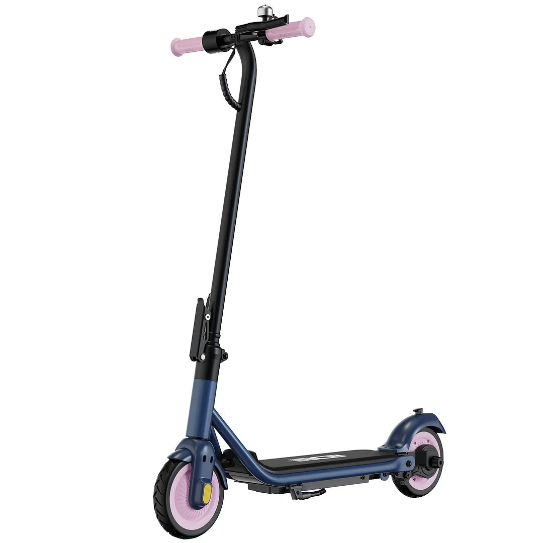 R7X Kid E-Scooter in Grau-Pink, Frontalansicht