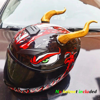 Creative Personality Motorcycle Electric Helmet Decoration Devil'S Horns Motorbike Helmet Accessories Stickers Cosplay Styling