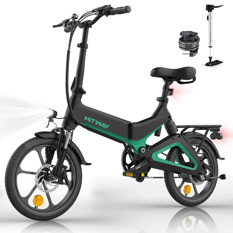 HITWAY BK2 Folding E-Bike - 250W motor, 25km/h, 16 inches