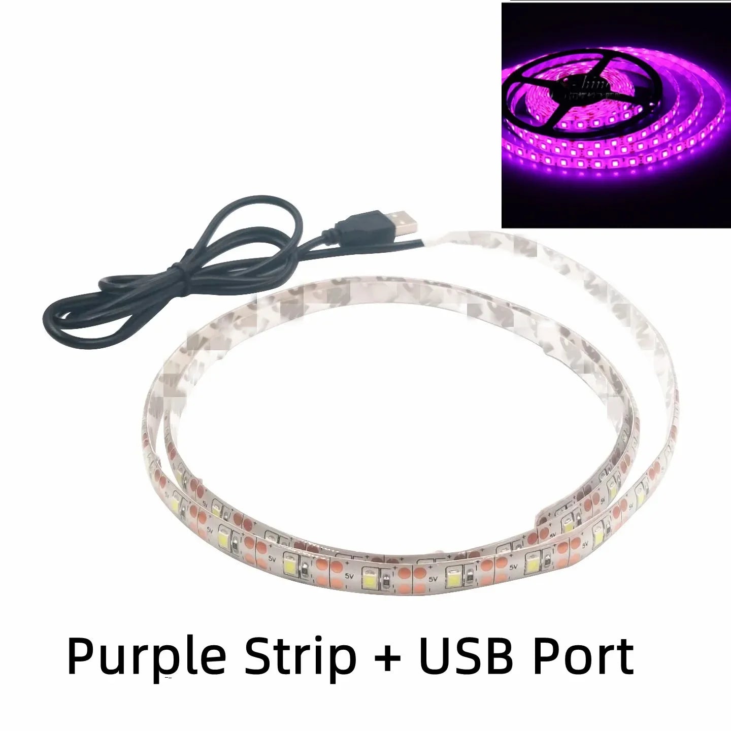 USB LED Streifen – 2835 LED, Mehrere Farben & USB-Anschluss, 1-5 Meter