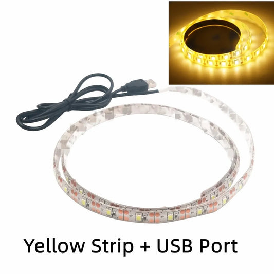 USB LED Streifen – 2835 LED, Mehrere Farben & USB-Anschluss, 1-5 Meter