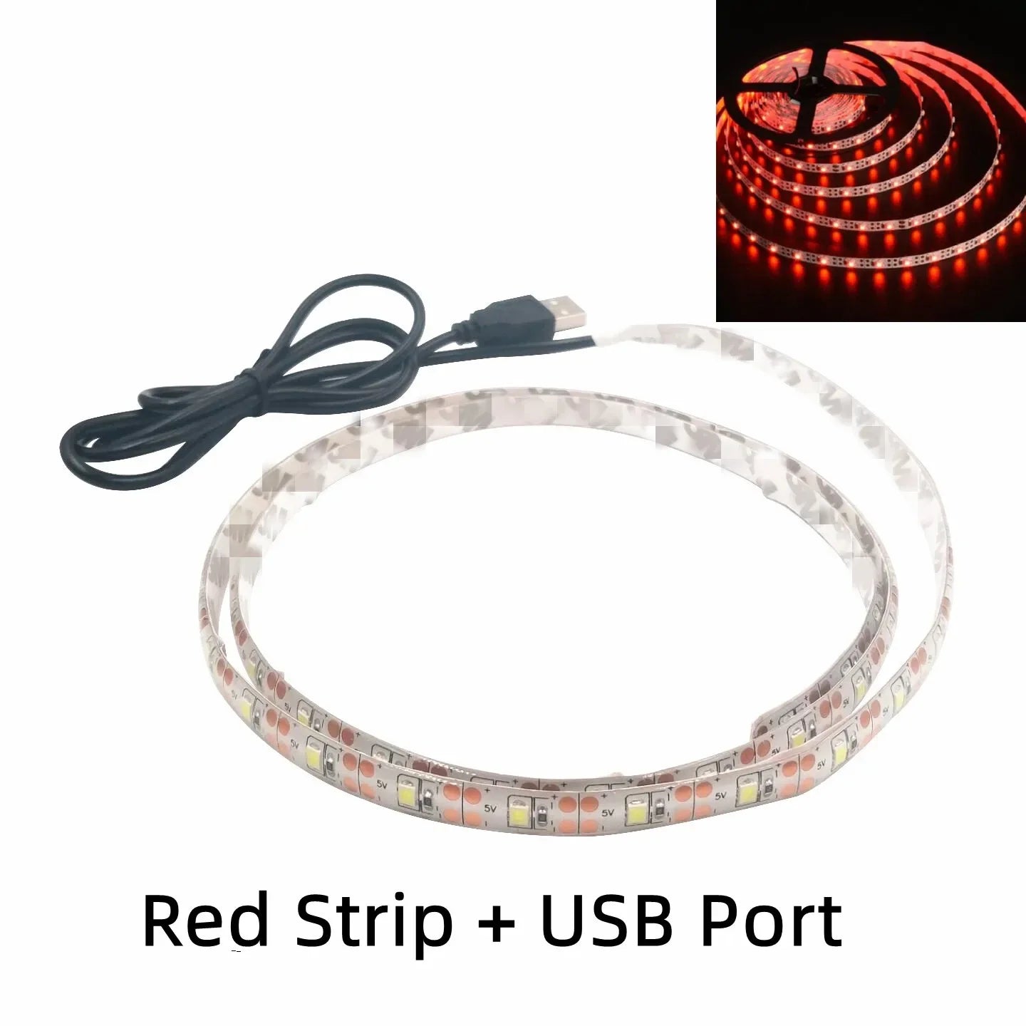 USB LED Streifen – 2835 LED, Mehrere Farben & USB-Anschluss, 1-5 Meter