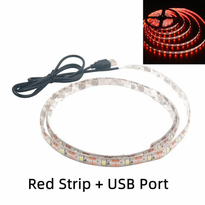 USB LED Streifen – 2835 LED, Mehrere Farben & USB-Anschluss, 1-5 Meter